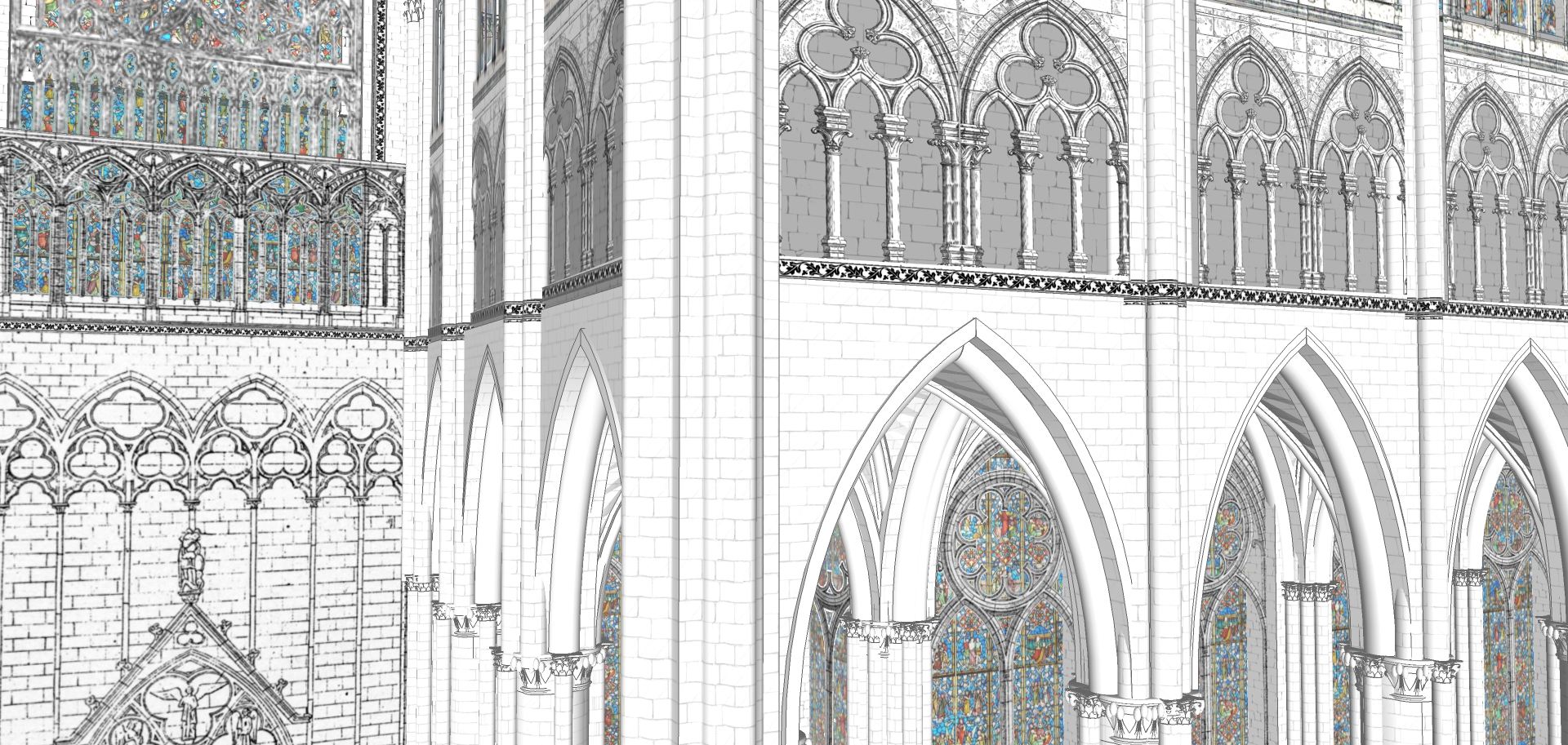 Amiens cathedral roof picture